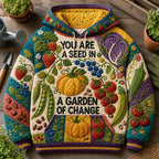 Garden of Change hoodie, all-over print