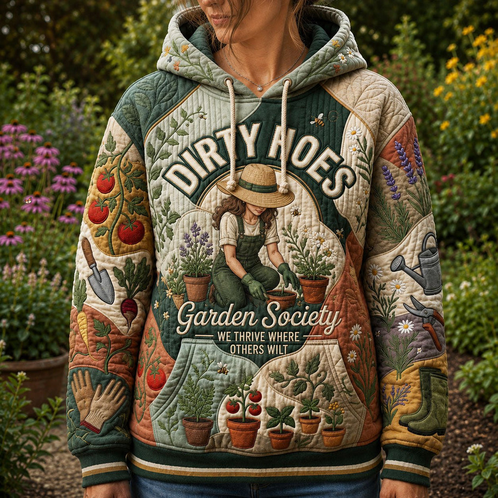 Garden Society hoodie, all-over print