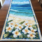 Garden of Plumeria Table Runner