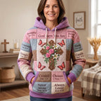 Faith Cross and Roses Hoodie design