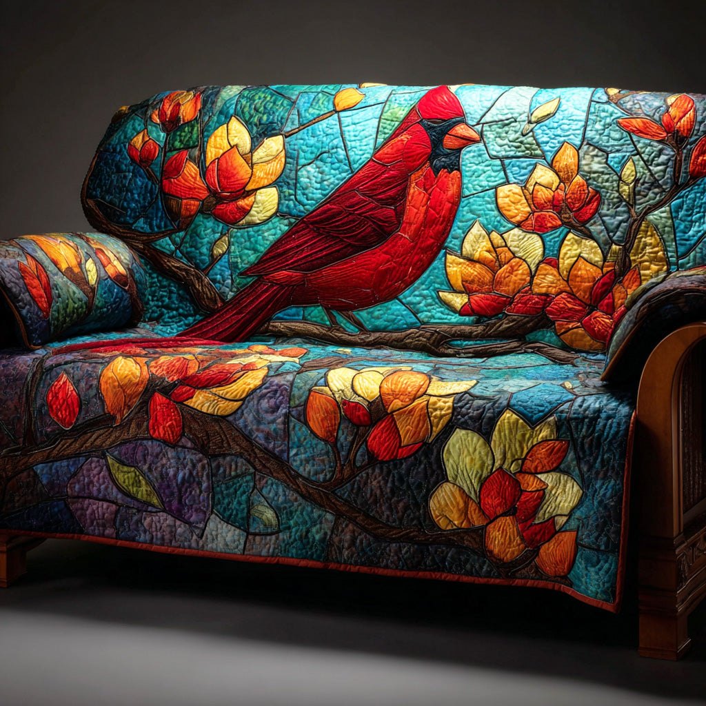 Gentle Red Glow Sofa Cover