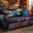 Dragonfly Over the Jewel Toned Mandala Sofa Cover