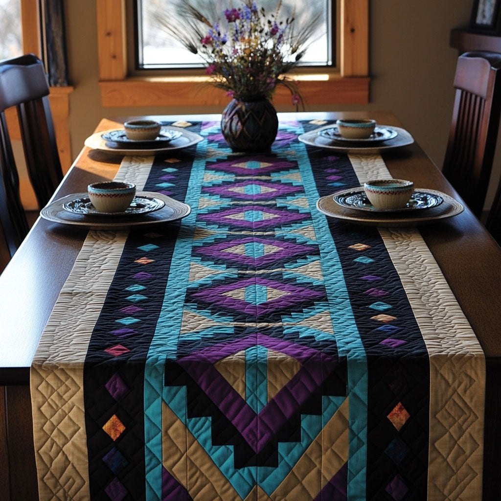 Geometric Legend Table Runner