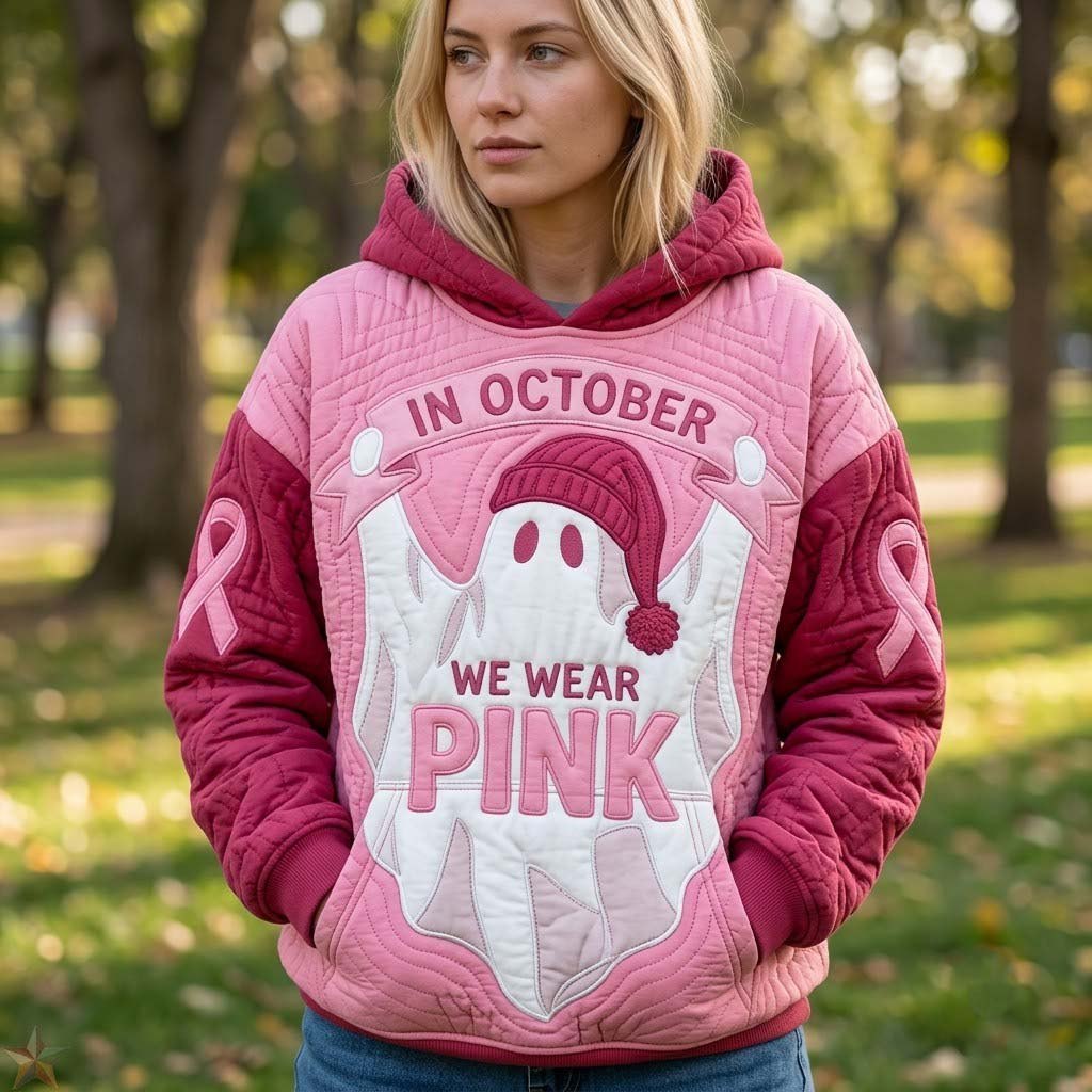 Ghost Holding the Message hoodie, all-over print