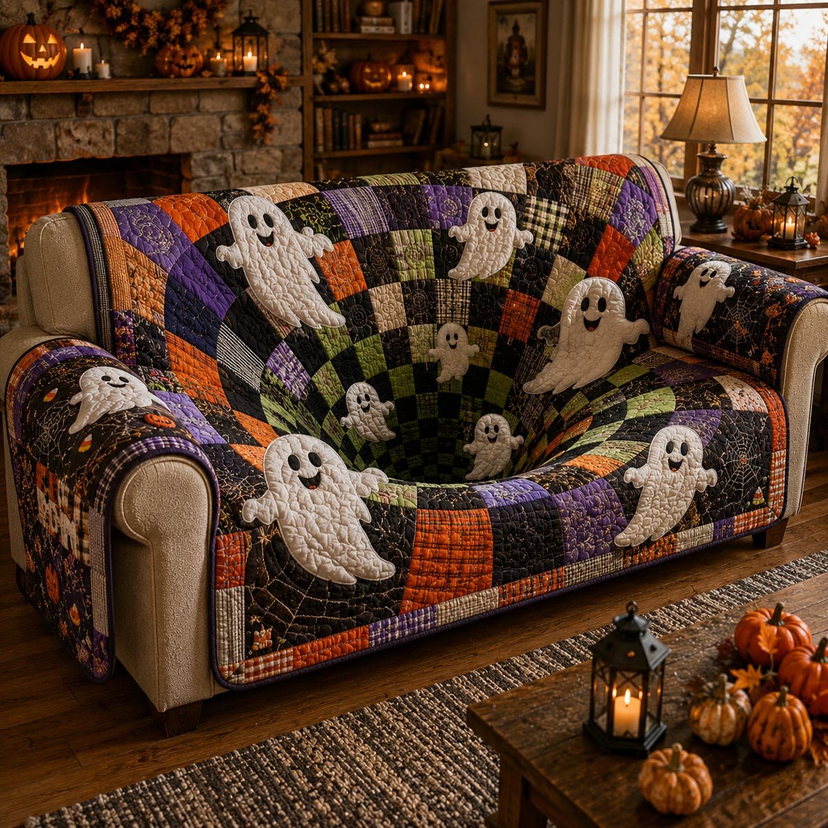 Ghostly Gathering Sofa Cover