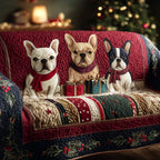 Gift Box Frenchies Sofa Cover