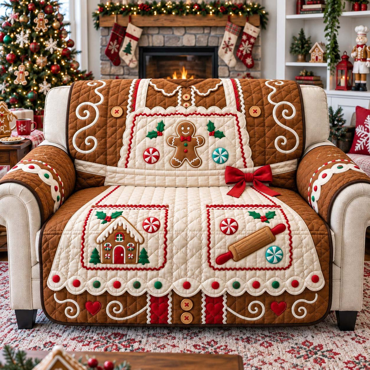 Gingerbread Baker Sofa Cover