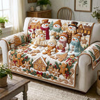 Gingerbread Snowman Sofa Cover