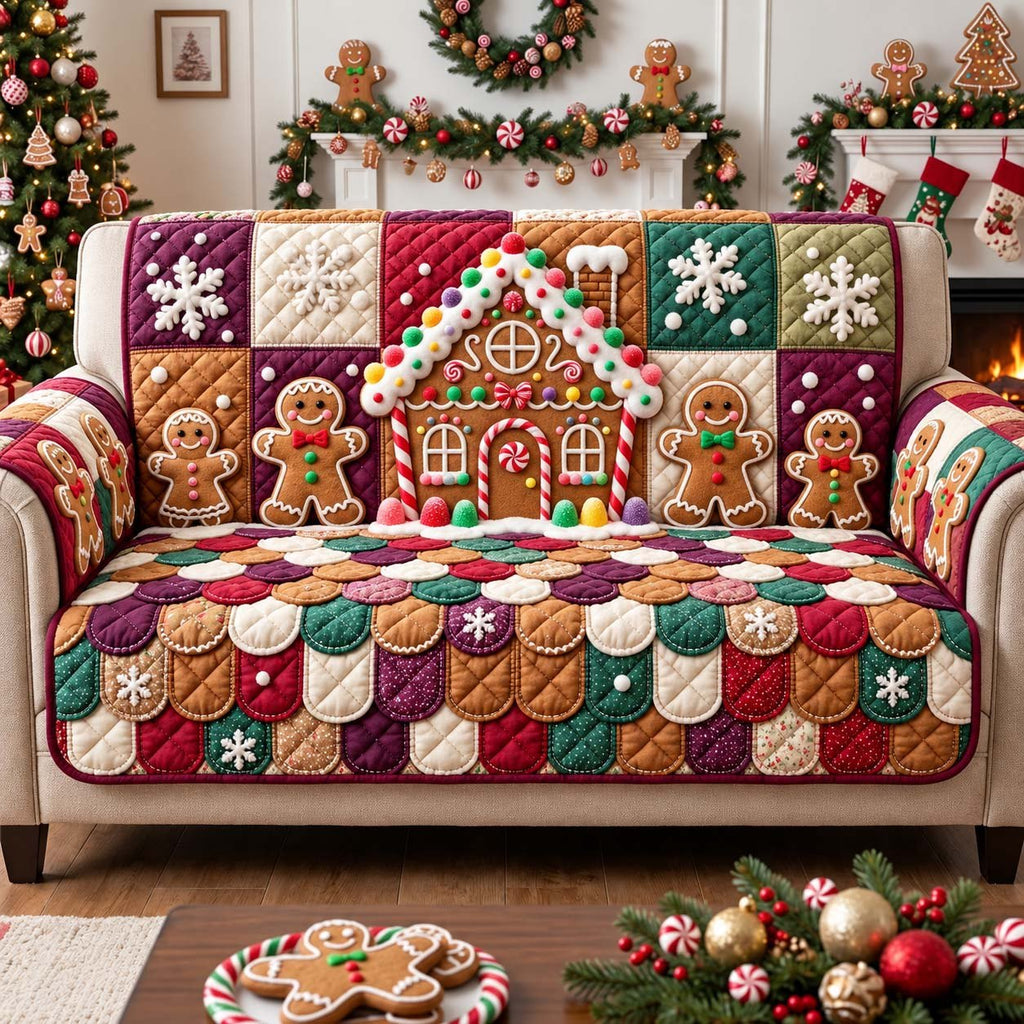 Gingerbread Sweet Home Sofa Cover