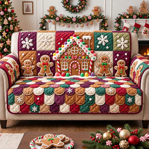 Gingerbread Sweet Home Sofa Cover - Made to Order