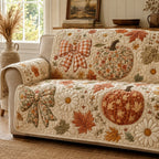 Gingham Bows Sofa Cover