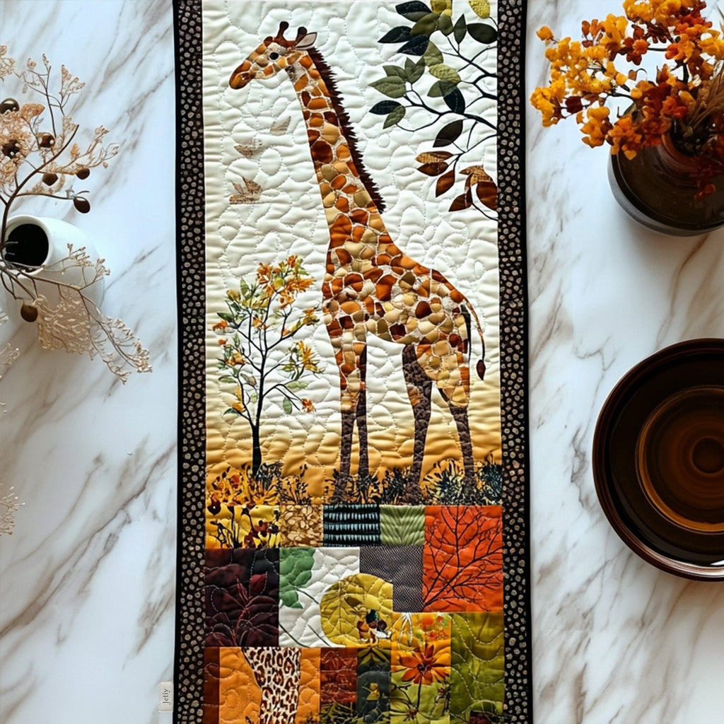 Giraffe in Safari Table Runner