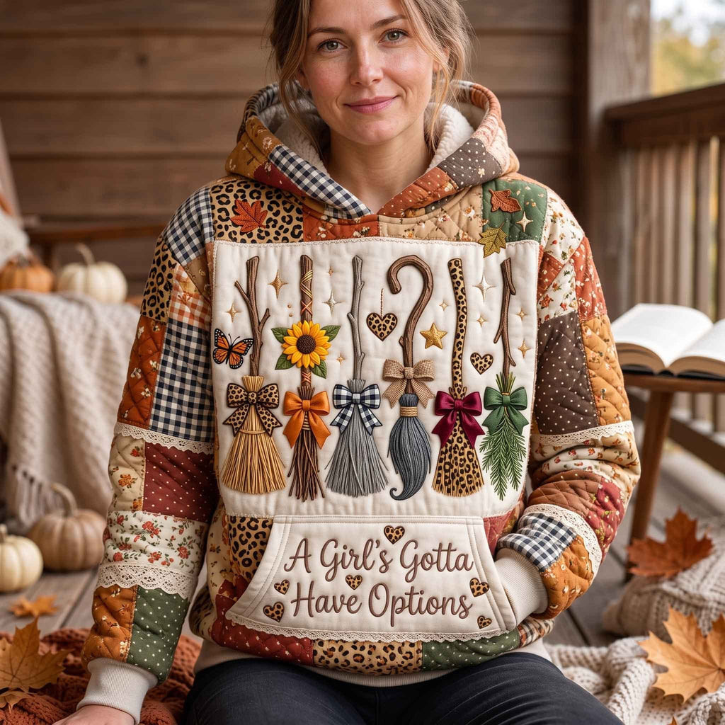 Leopard Bow Broom Row hoodie, all-over print