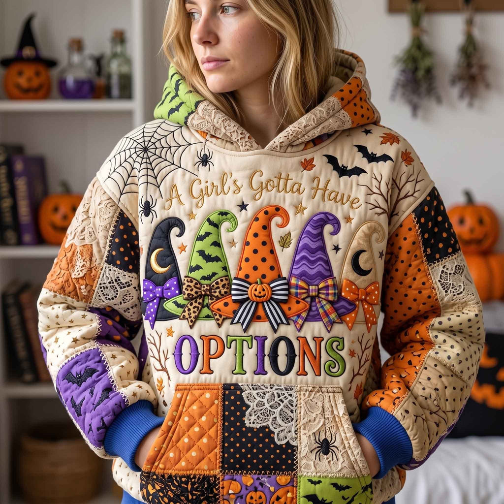 Spiderweb Witch Hat Row hoodie, all-over print