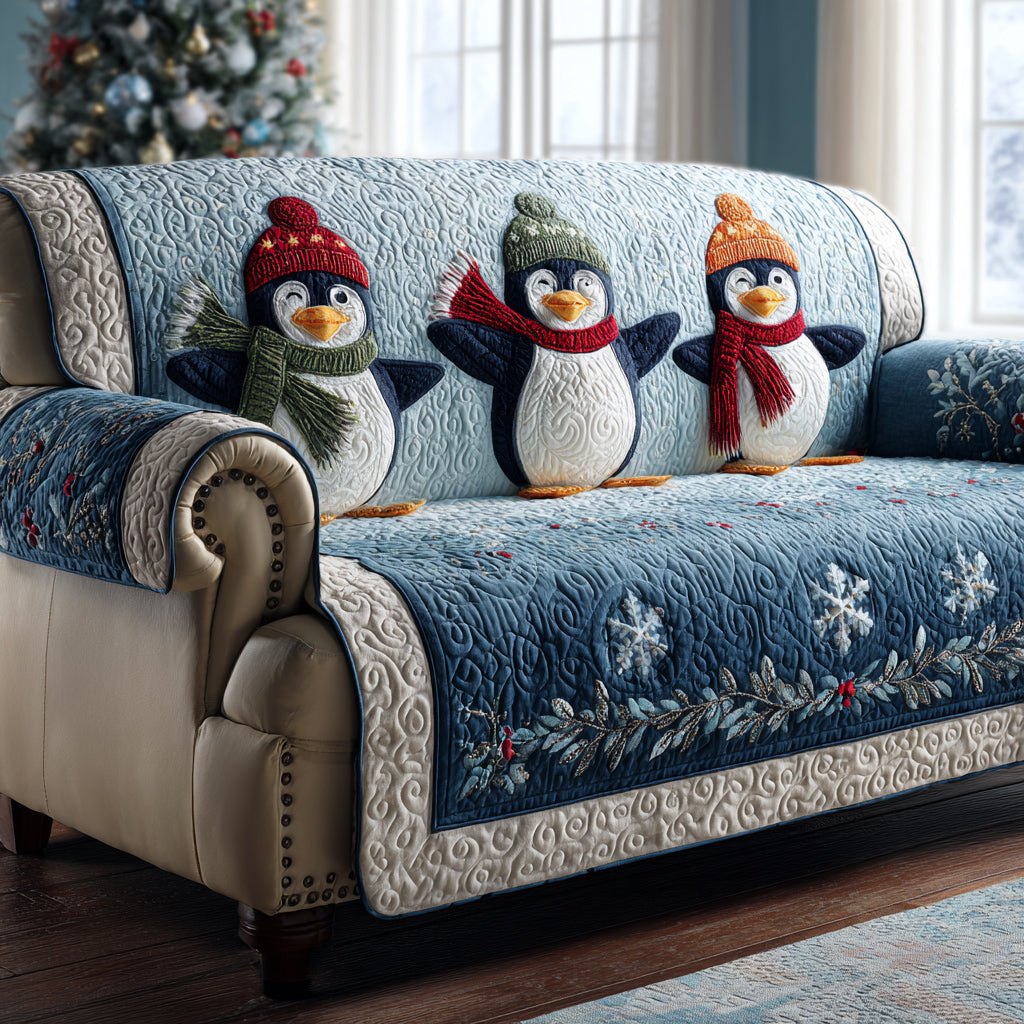 Glacier Penguin Sofa Cover