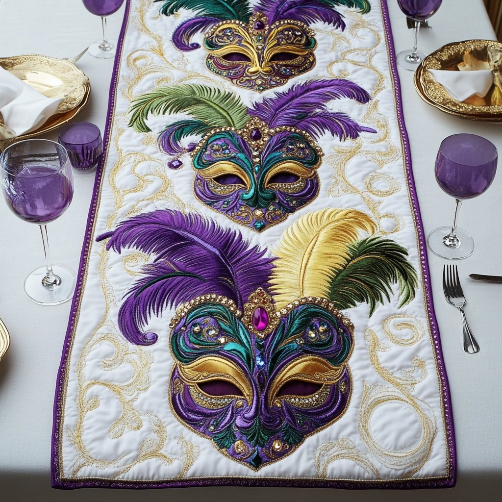 Glitter Fleur Table Runner