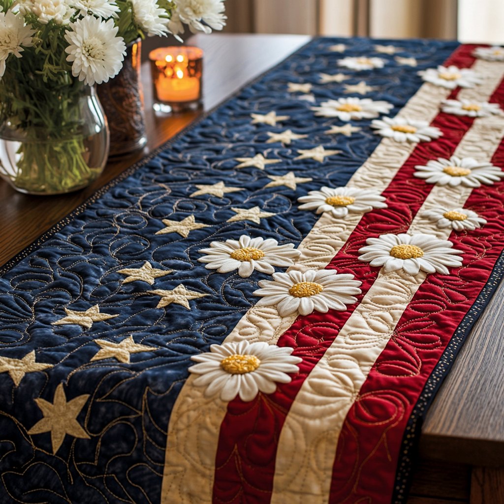 Glory Daisy Table Runner