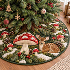 Glow Deer Christmas Tree Skirt