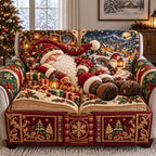 Gnome Christmas Storybook Sofa Cover