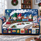 Gnome Christmas Train Sofa Cover