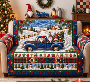 Gnome Country Christmas Sofa Cover - Made to Order