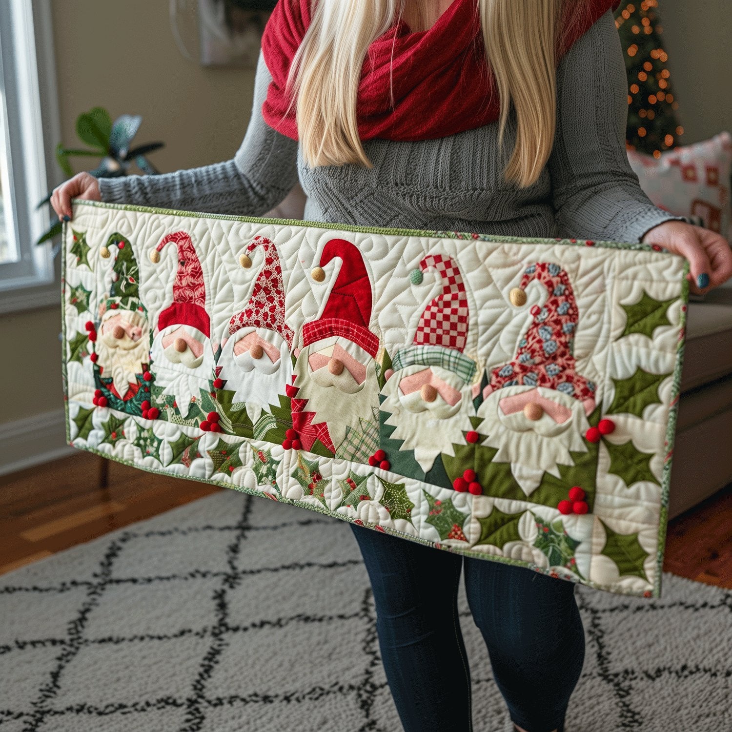 Gnome Family Table Runner