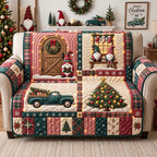 Gnome Farmhouse Patchwork Sofa Cover