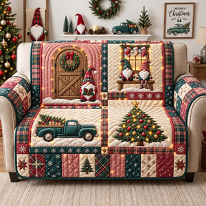 Gnome Farmhouse Patchwork Sofa Cover - Made to Order
