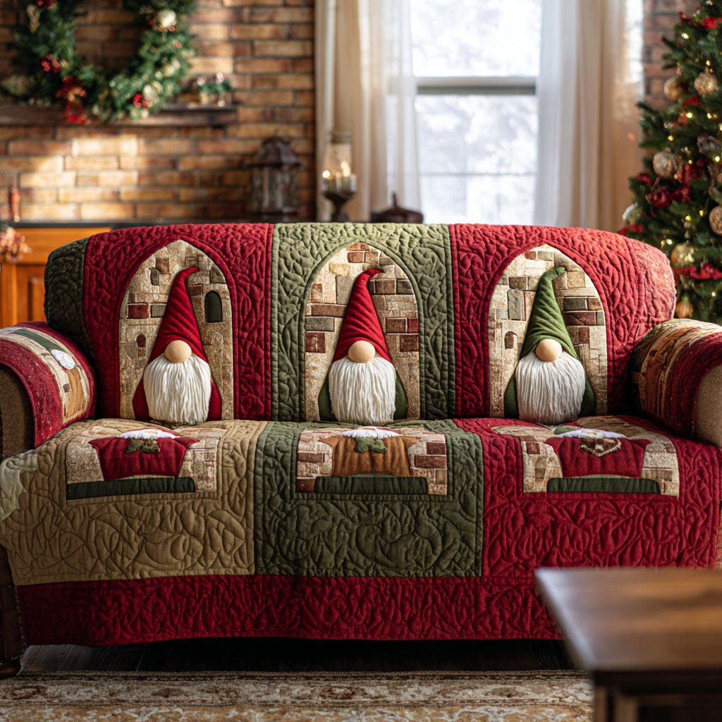 Gnome Gathering Sofa Cover