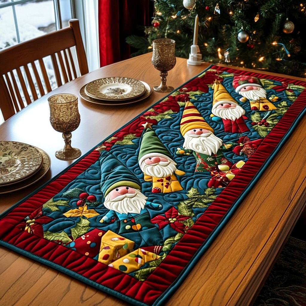 Gnome Gift Table Runner