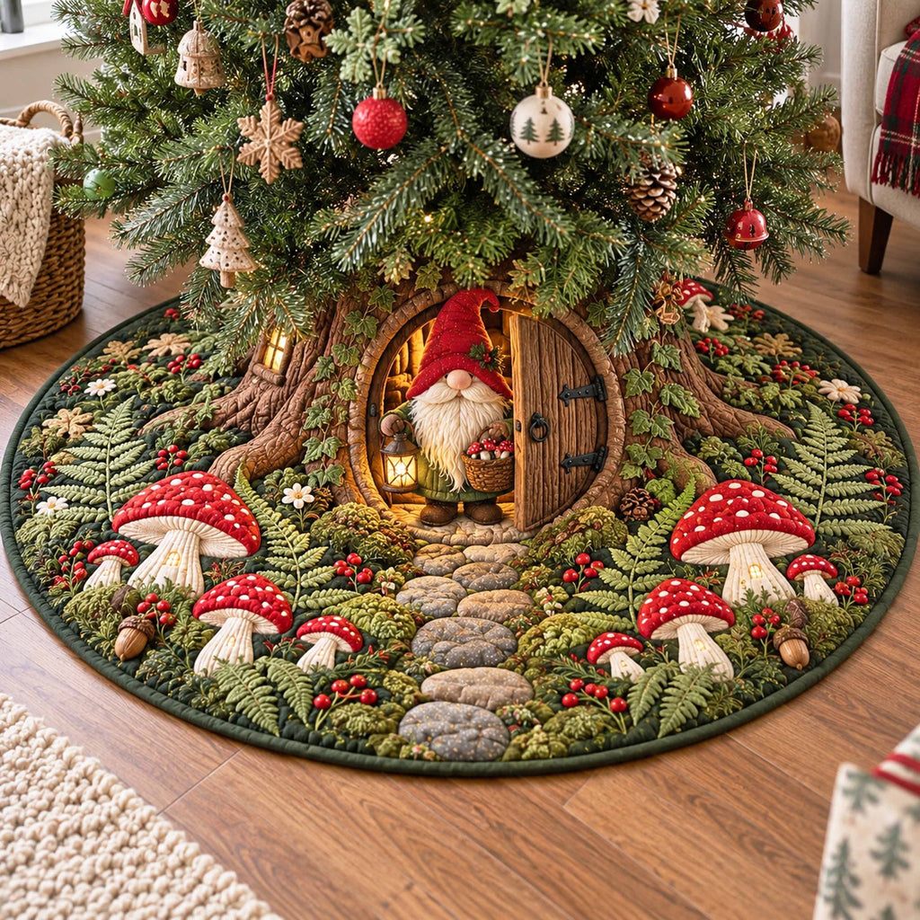 Gnome Glade Christmas Tree Skirt