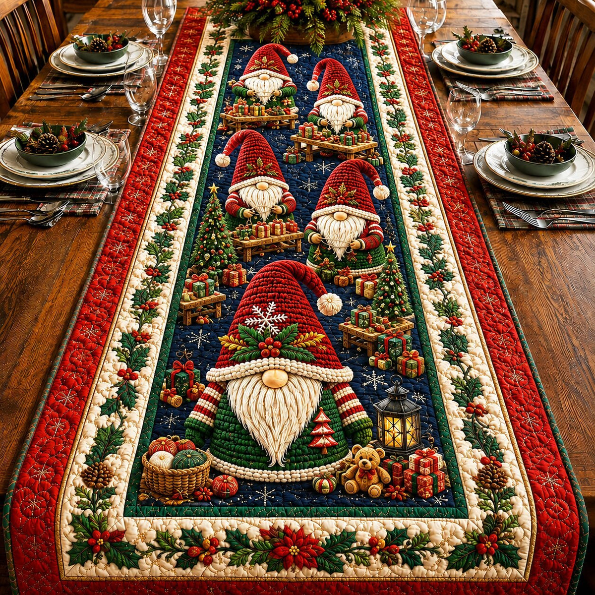 Gnome Magic Table Runner