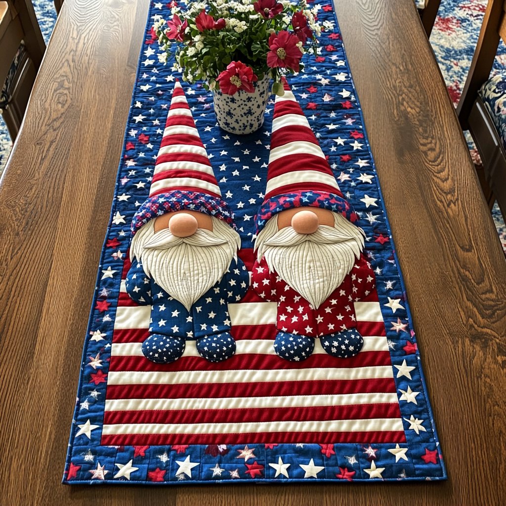 Gnome Nation Table Runner
