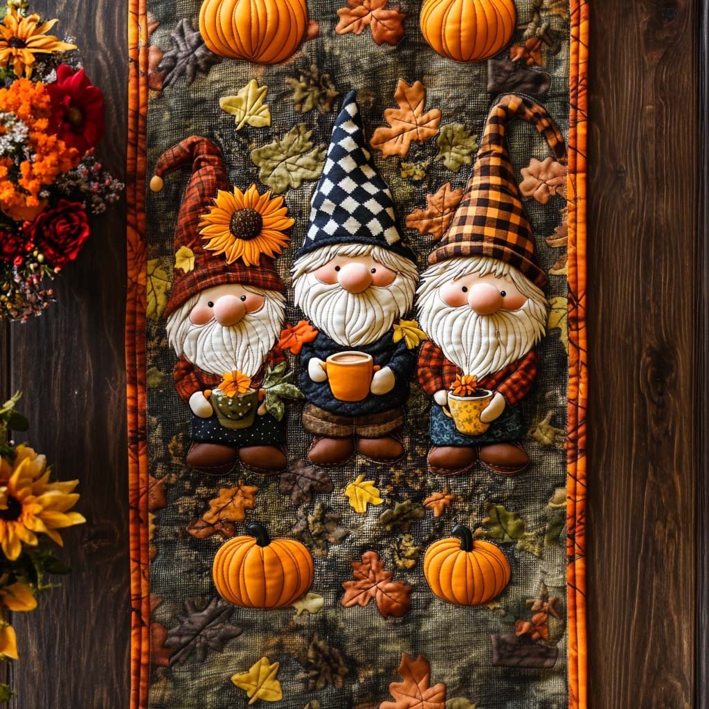 Gnome Rustic Trail Table Runner