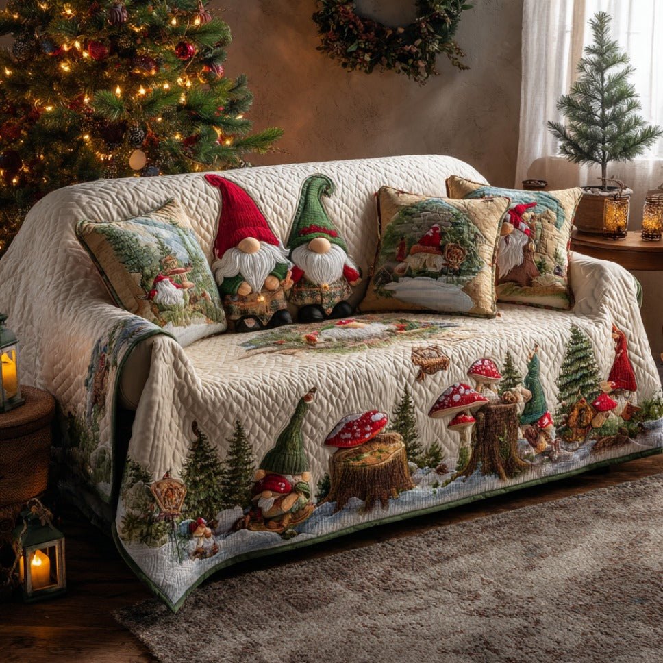 Gnome Sweet Home Sofa Cover