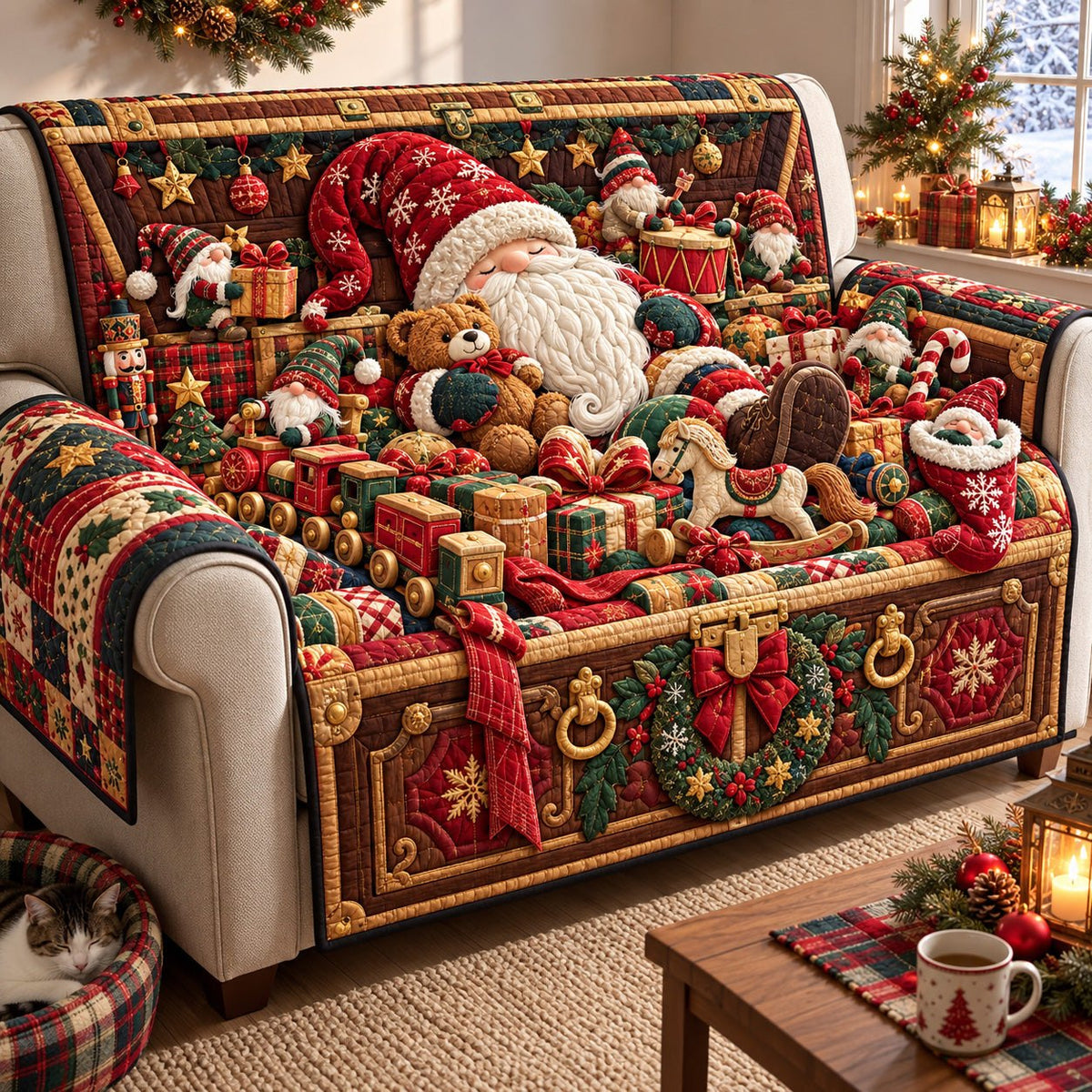 Gnome Toy Chest Sofa Cover