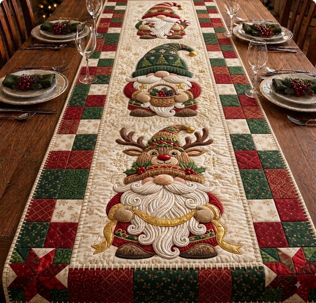Gnome Wishes Table Runner