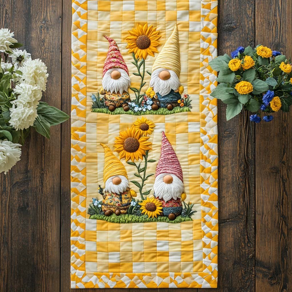 Gnome in Autumn Table Runner