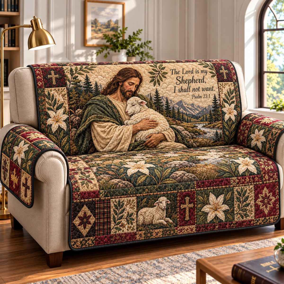 God Heavenly Light Sofa Cover