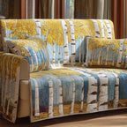 Golden Aspens Sofa Cover