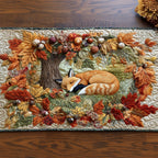 Golden Autumn Fox Table Runner