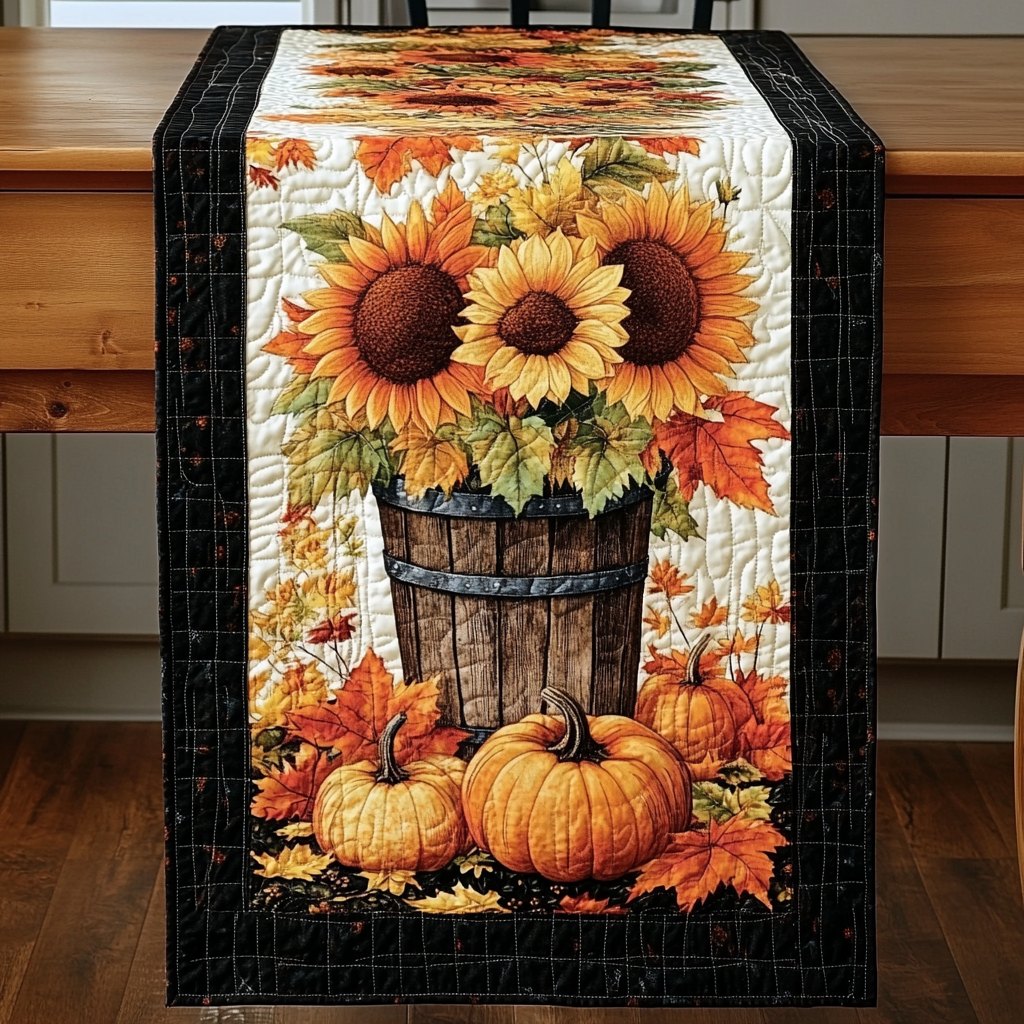 Golden Autumn Table Runner