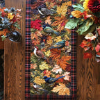 Golden Bird Haven Table Runner