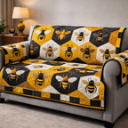 Golden Buzz Sofa Cover