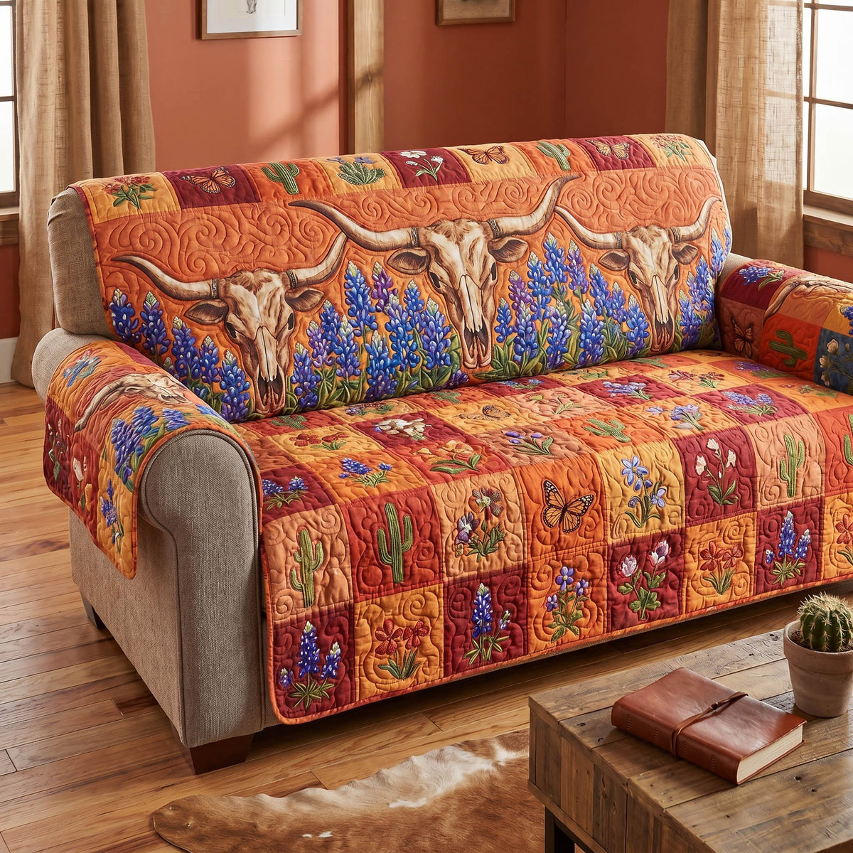 Golden Carcass Sofa Cover