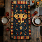 Golden Elephant Table Runner