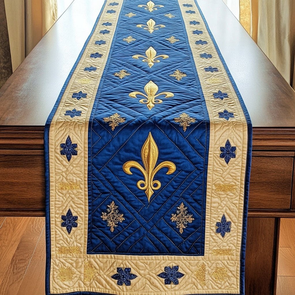Golden Emblem Table Runner
