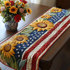 Golden Field Flag Table Runner