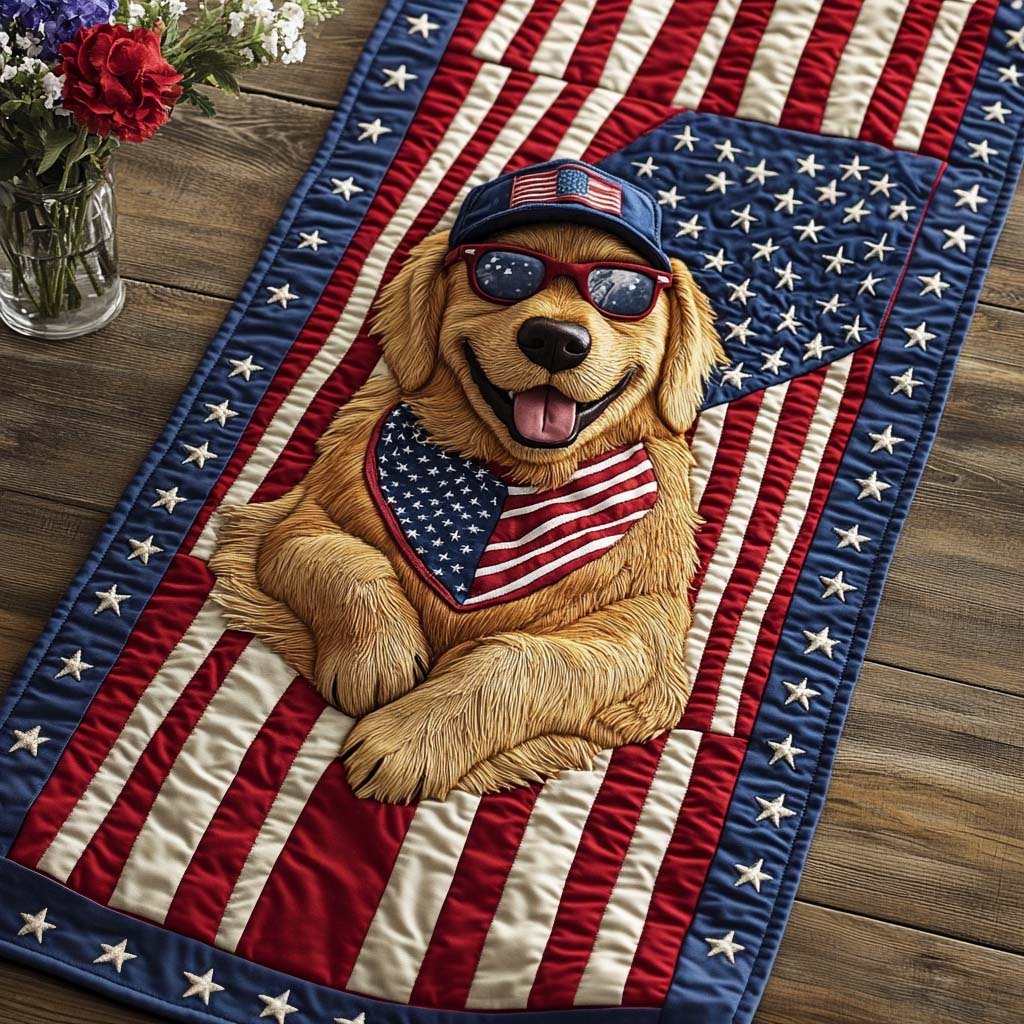Golden Glory Dog Table Runner
