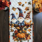 Golden Gnome Stroll Table Runner